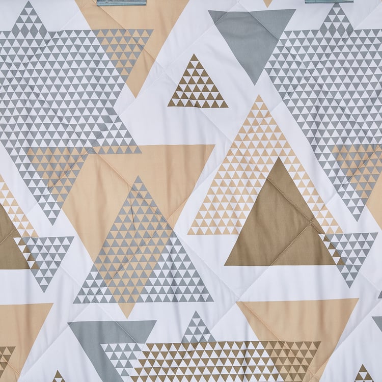 Snug Rolling Hills 3Pcs Geometric Print Single Comforter Set