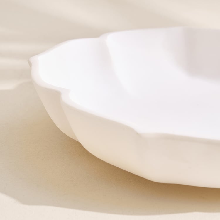 Soma Myst Polyresin Floral Decorative Platter