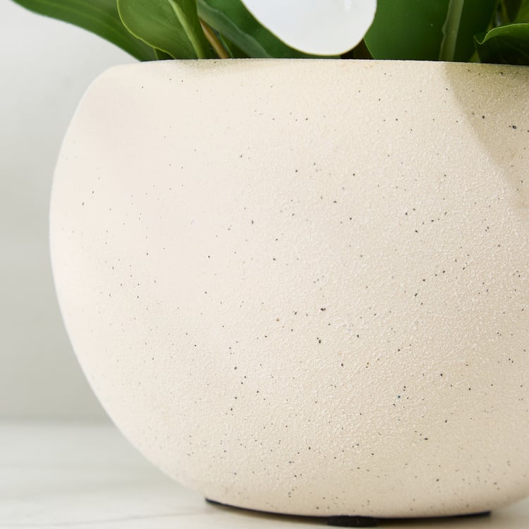 Lets Garden Hedge Artificial Lily Flowers in Ceramic Pot