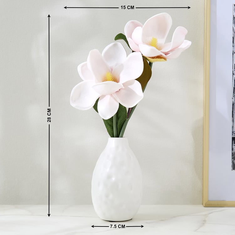 Lets Garden Hedge Artificial Orchid Flowers in Ceramic Vase