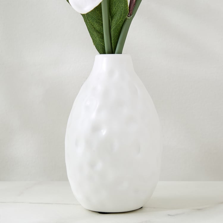 Lets Garden Hedge Artificial Orchid Flowers in Ceramic Vase