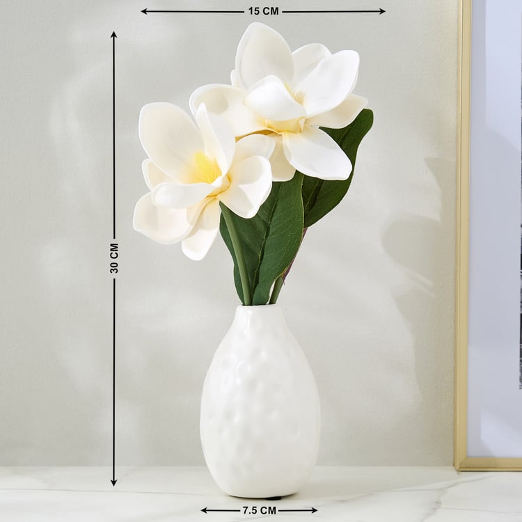 Lets Garden Hedge Artificial Orchid Flowers in Ceramic Vase