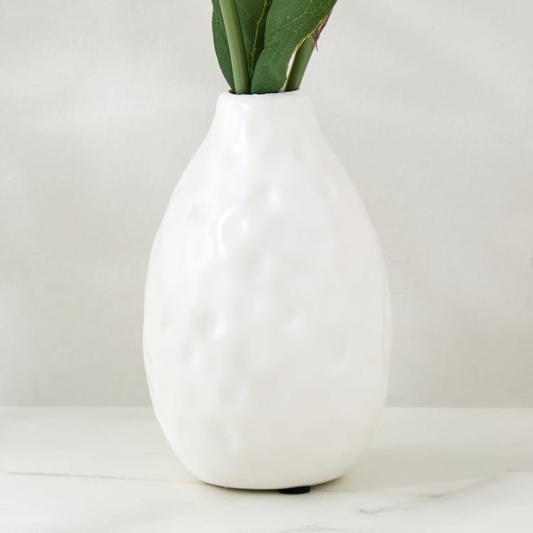 Lets Garden Hedge Artificial Orchid Flowers in Ceramic Vase