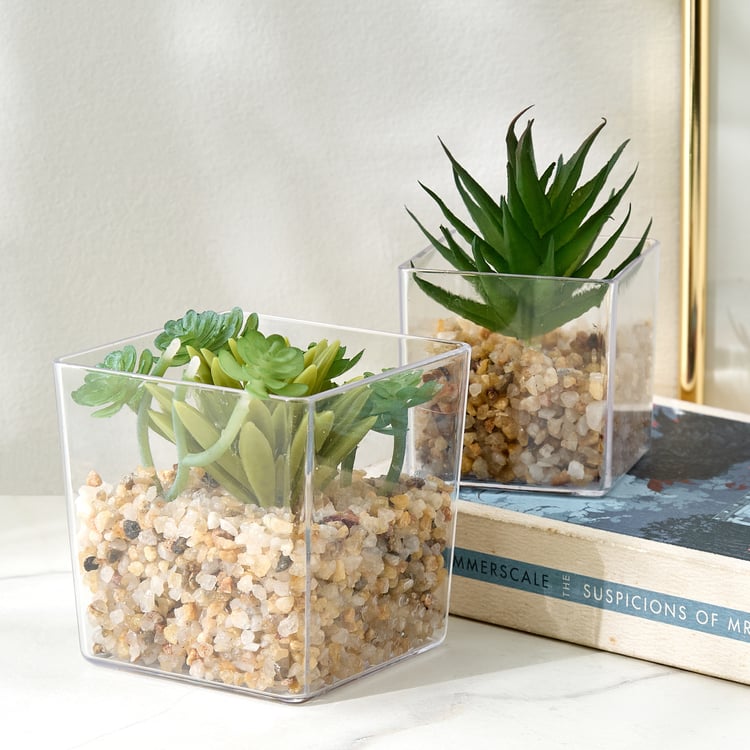 Lets Garden Hedge Artificial Succulent Plant in Pot