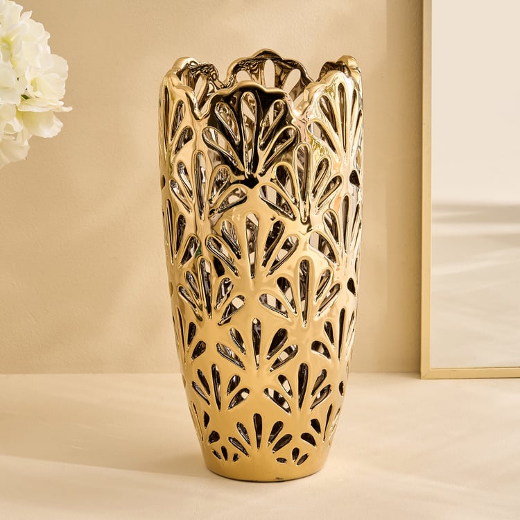 Stellar Celestial Melo Ceramic Perforated Vase