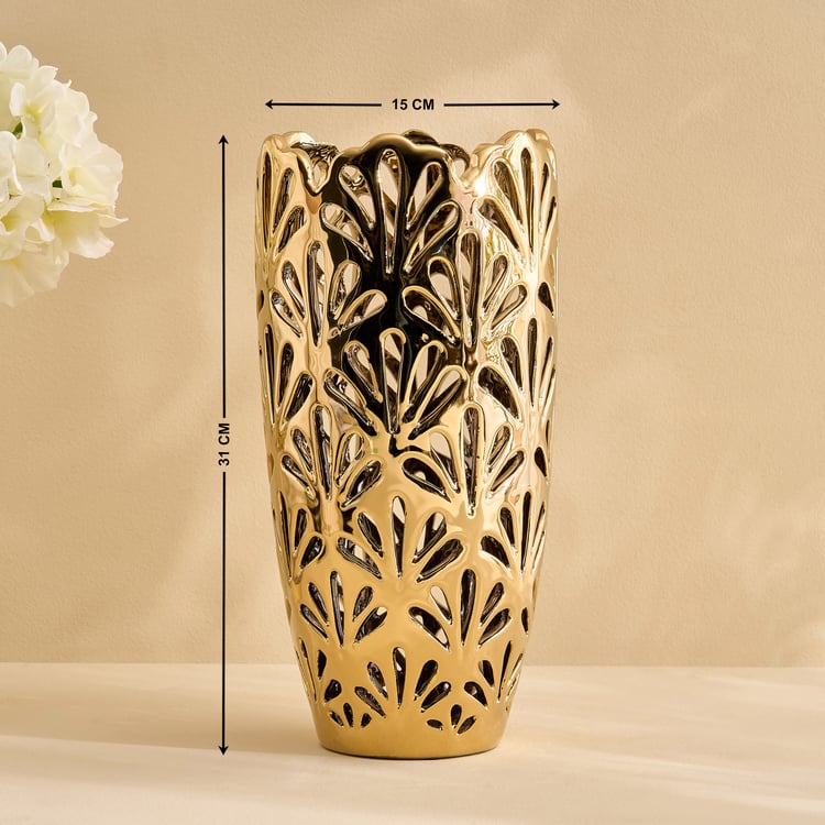 Stellar Celestial Melo Ceramic Perforated Vase