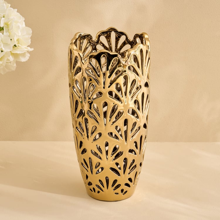 Stellar Celestial Melo Ceramic Perforated Vase