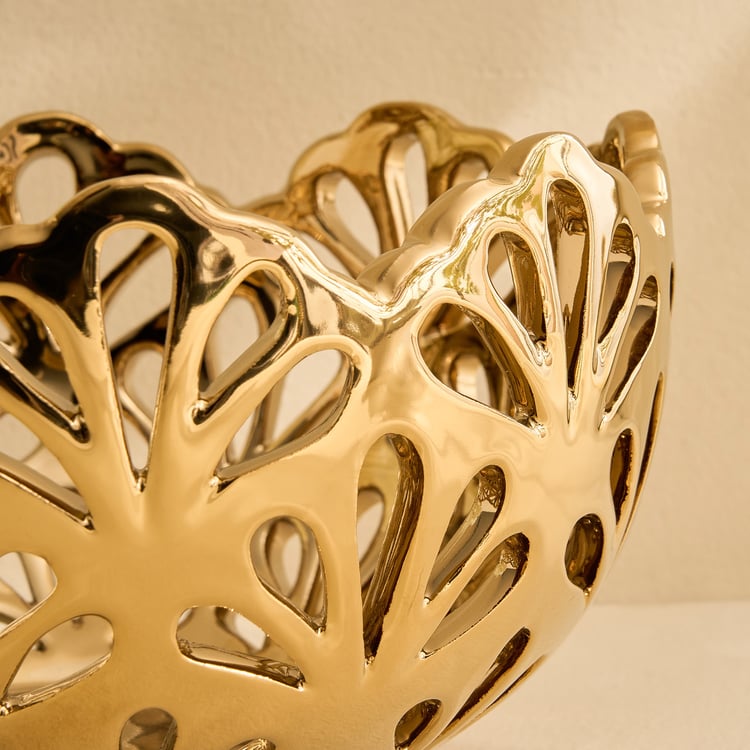 Stellar Celestial Melo Ceramic Perforated Decorative Bowl