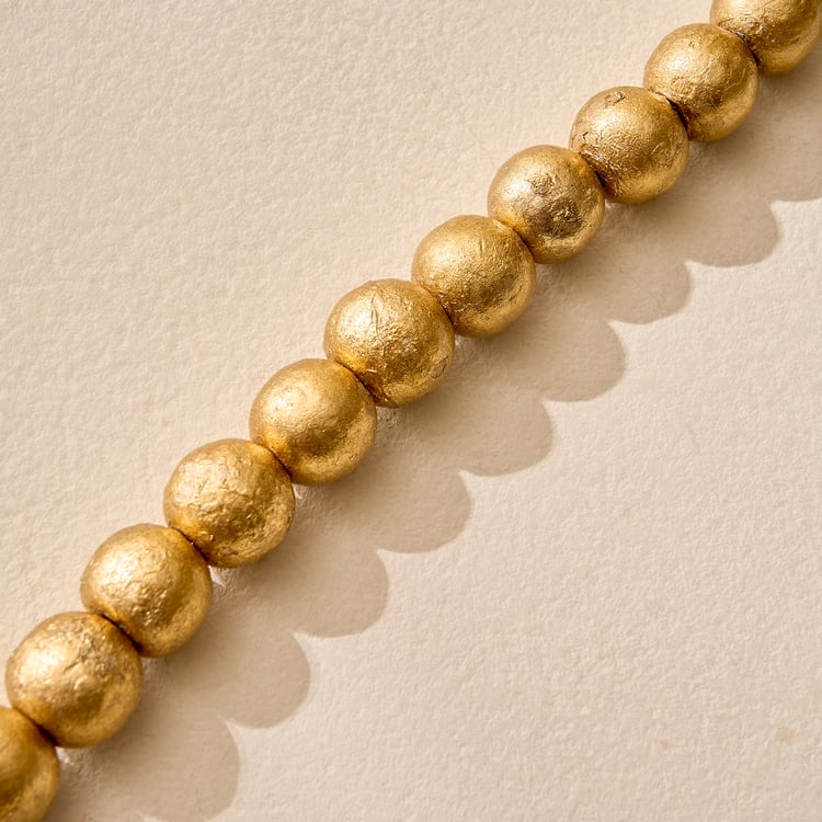 Stellar Celestial Wooden Decorative Beads with Tassels
