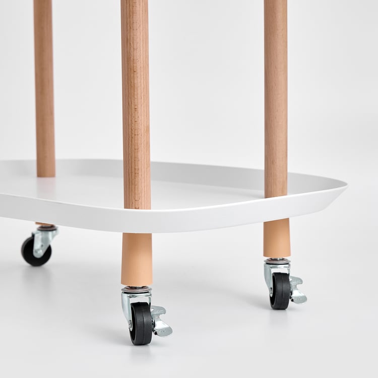Tranzit Wood 3-Tier Kitchen Trolley