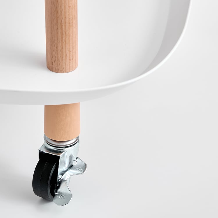 Tranzit Wood 3-Tier Kitchen Trolley