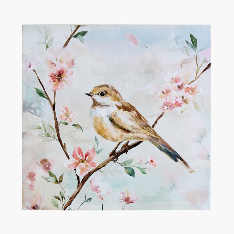 Brezza Set of 2 Canvas Birds Picture Frames - 50x50cm