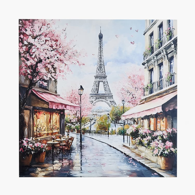 Brezza Set of 2 Canvas Paris Picture Frames - 50x50cm