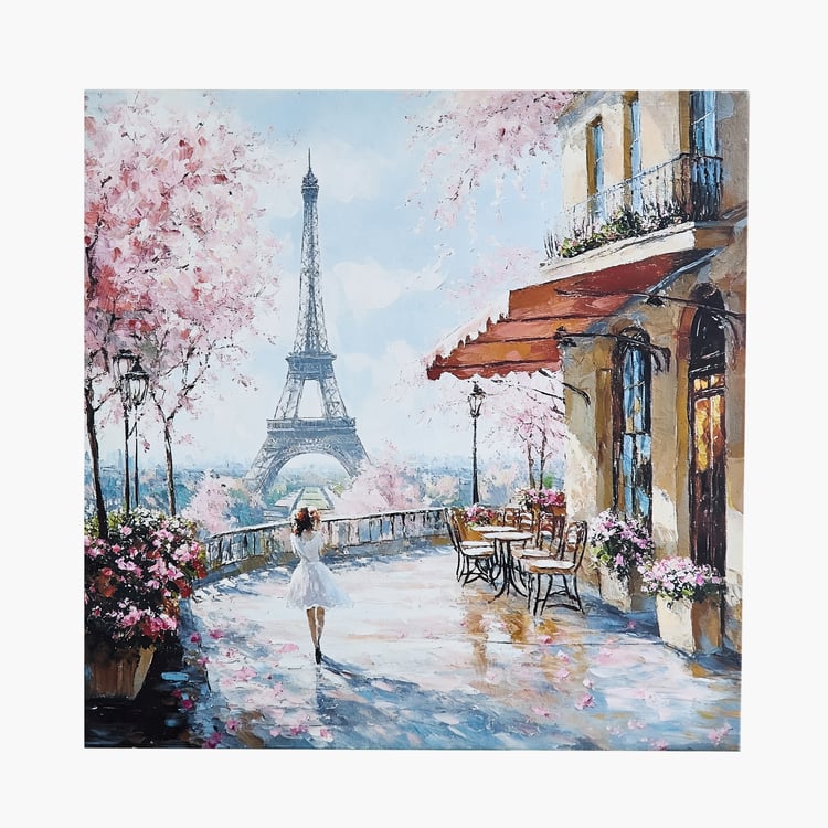 Brezza Set of 2 Canvas Paris Picture Frames - 50x50cm