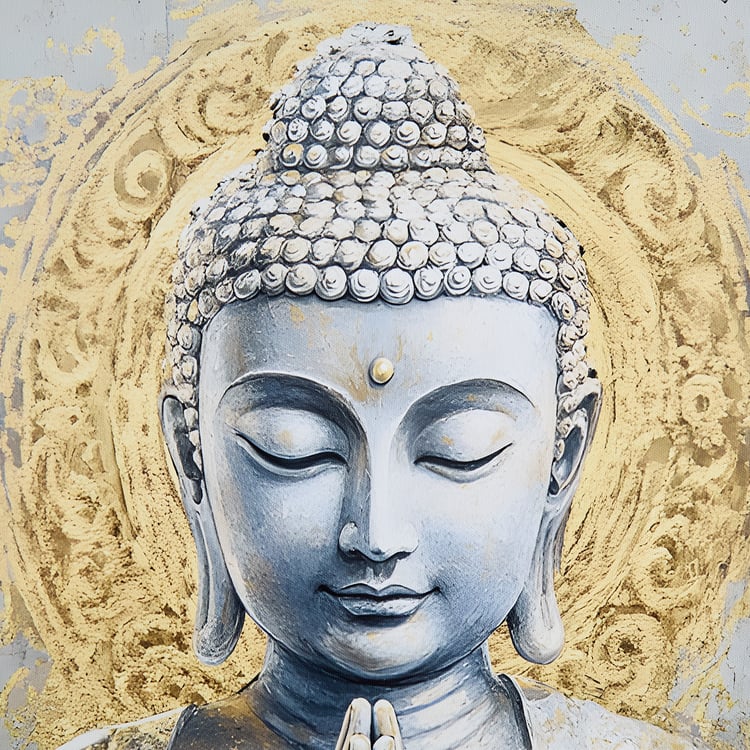 Brezza Set of 3 Canvas Buddha Picture Frames