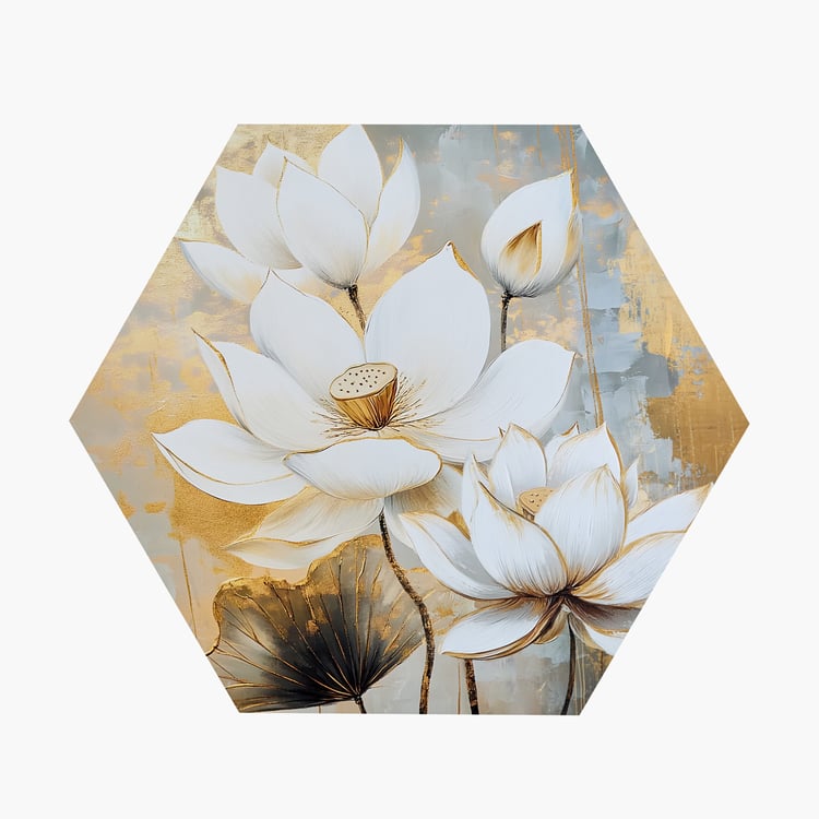Brezza Set of 3 Canvas Lotus Picture Frames
