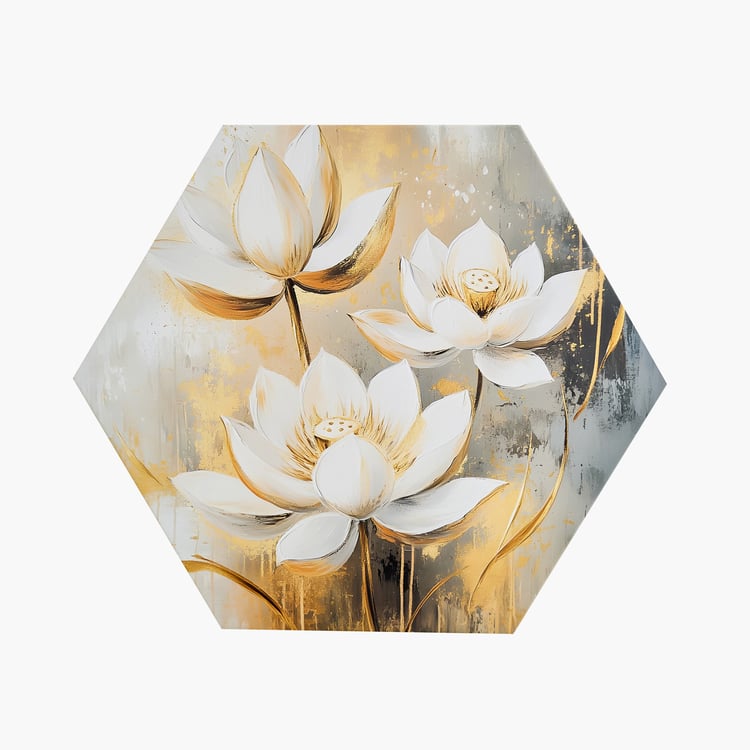 Brezza Set of 3 Canvas Lotus Picture Frames