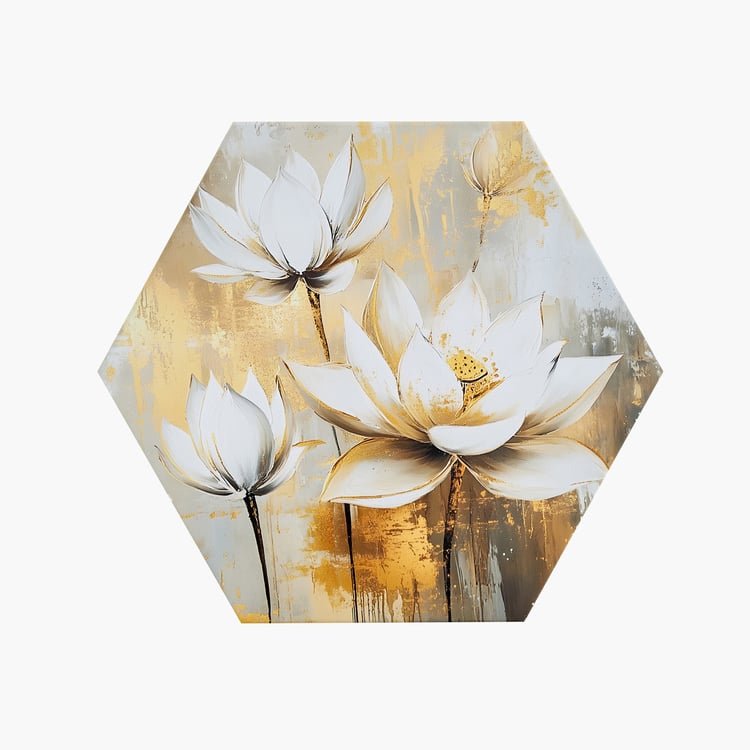 Brezza Set of 3 Canvas Lotus Picture Frames