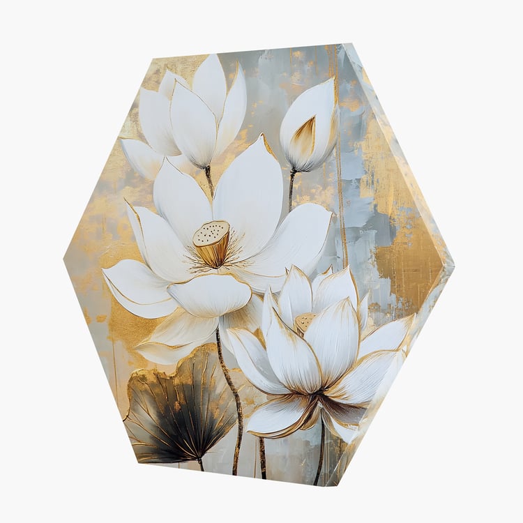 Brezza Set of 3 Canvas Lotus Picture Frames