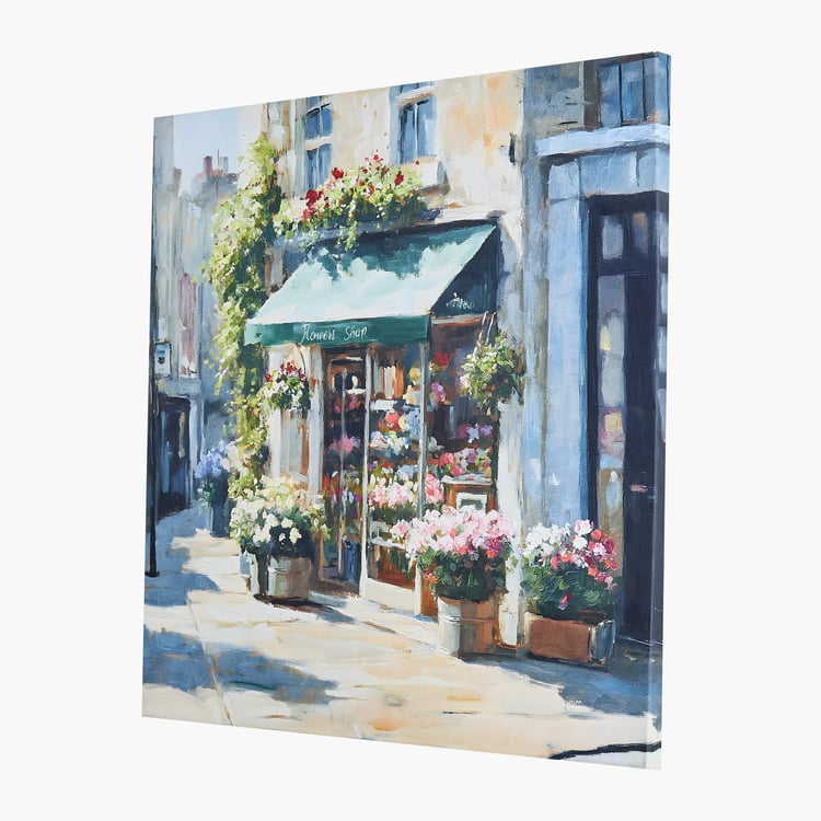 Brezza Set of 2 Canvas Flower Shop Picture Frames - 50x50cm