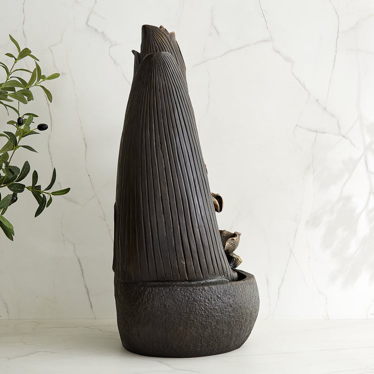Alpine Modern Polyresin Buddha Water Fountain - 35x69cm