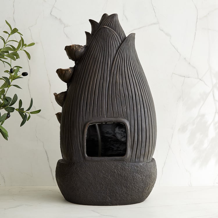 Alpine Modern Polyresin Buddha Water Fountain - 35x69cm