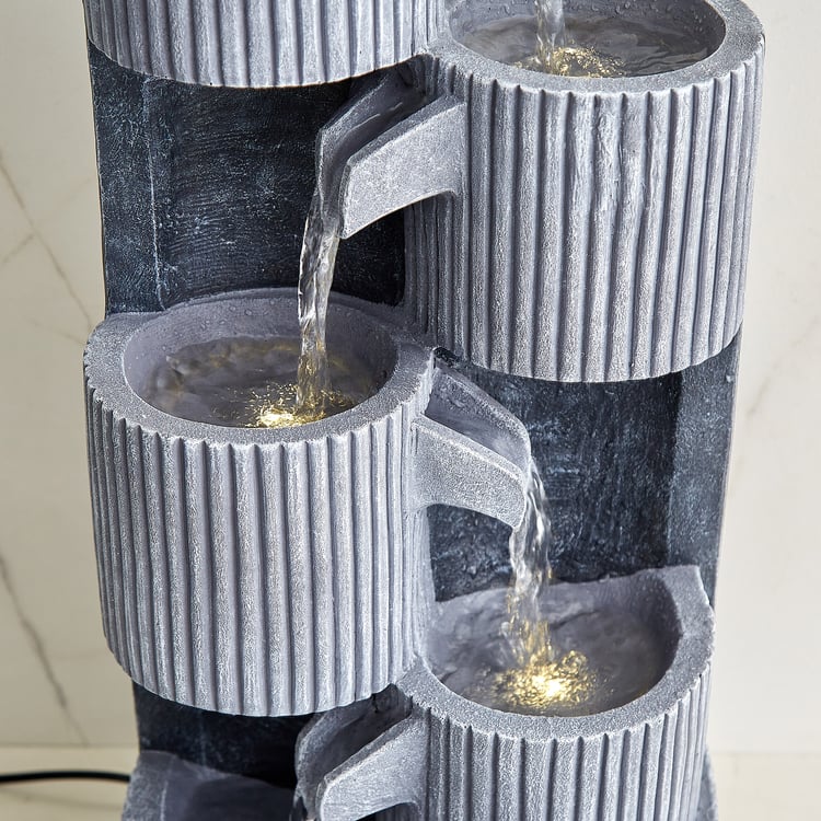 Alpine Modern Polyresin Step Water Fountain - 25x60cm