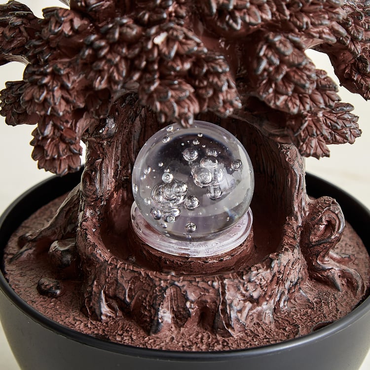 Alpine Modern Polyresin Tree of Life Water Fountain - 13x20cm