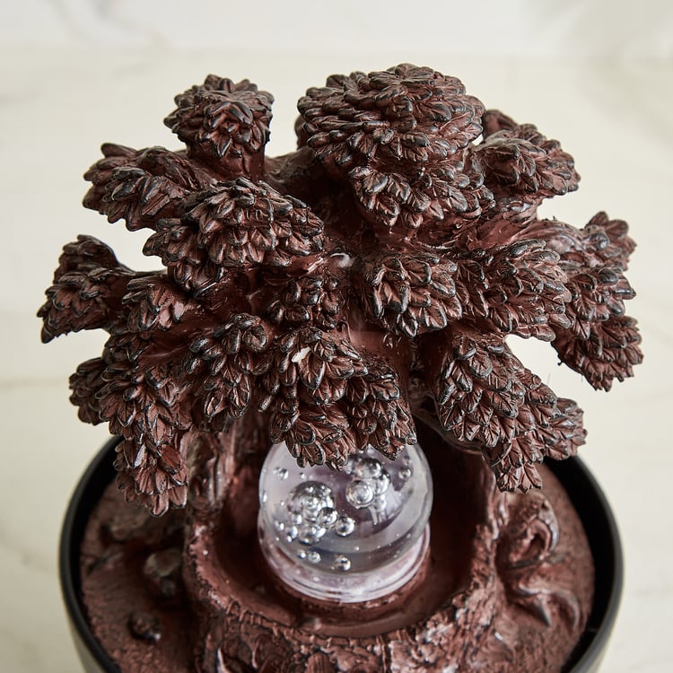 Alpine Modern Polyresin Tree of Life Water Fountain - 13x20cm