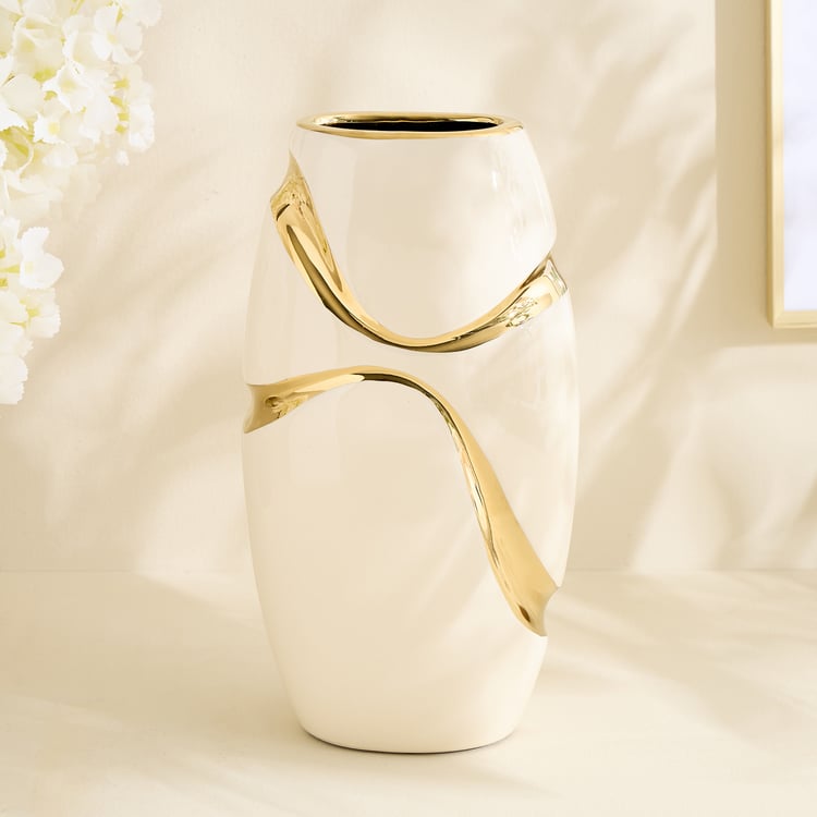 Alchemy Gifts Fluid Ceramic Vase - Medium