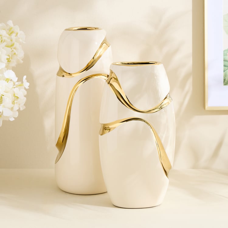 Alchemy Gifts Fluid Ceramic Vase - Medium