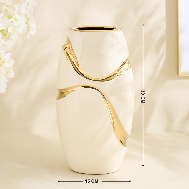 Alchemy Gifts Fluid Ceramic Vase - Medium