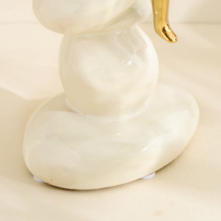 Brighton Amias Ceramic Human Sitting on Rock Figurine