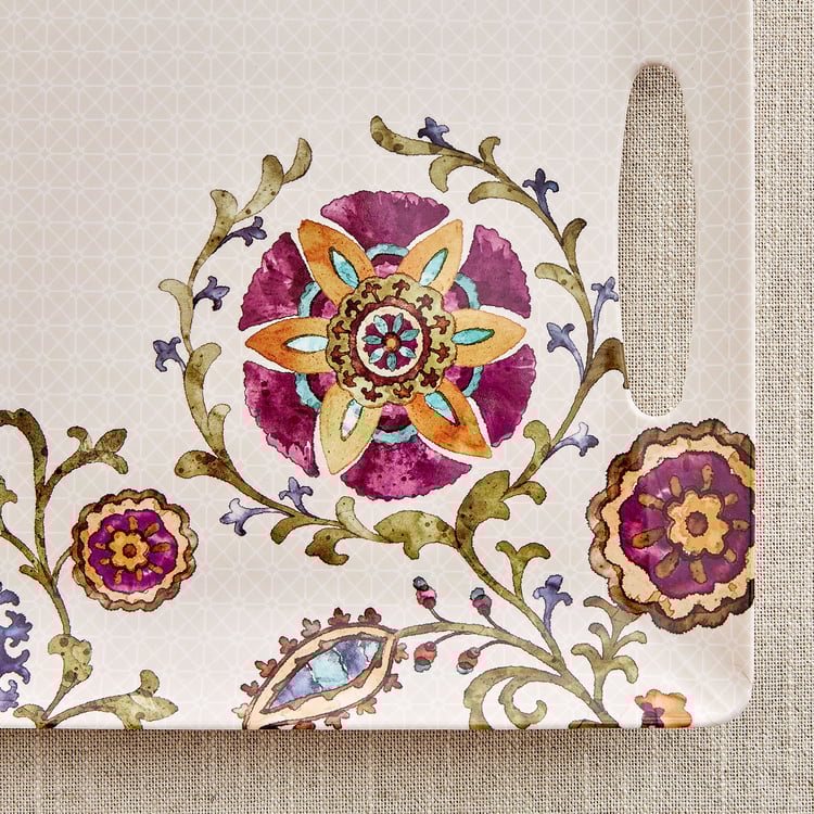 Nesto Pormela Melamine Printed Serving Tray - 41x27cm