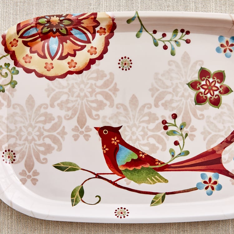 Nesto Vogue Melamine Printed Serving Tray - 39x25cm