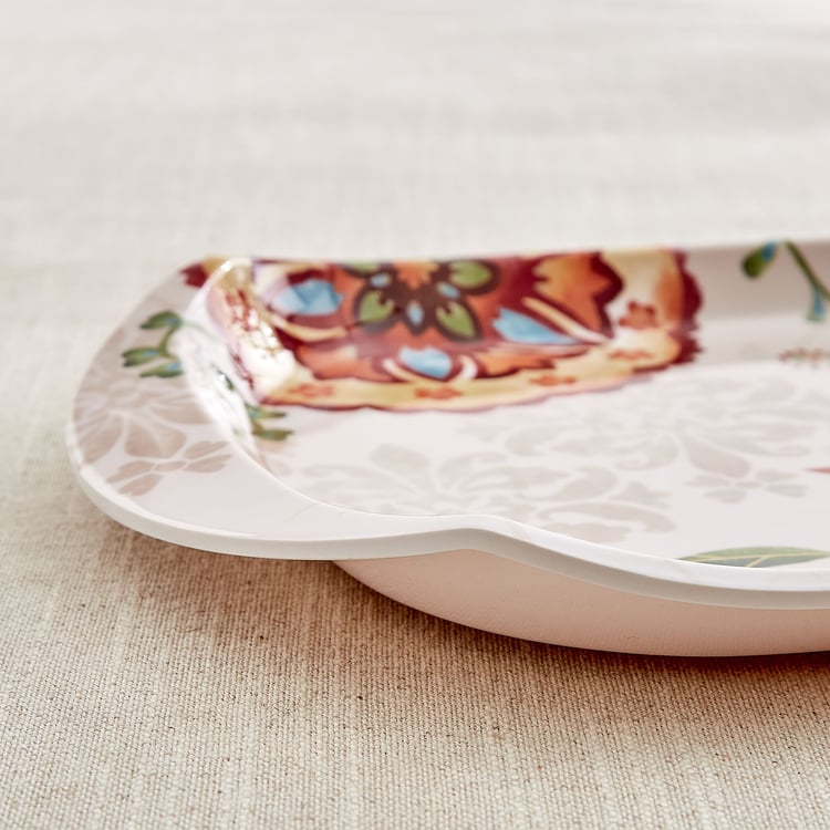 Nesto Vogue Melamine Printed Serving Tray - 39x25cm