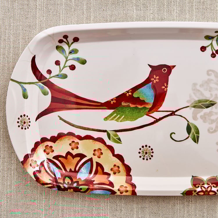 Nesto Vogue Melamine Printed Serving Tray - 46x19.5cm