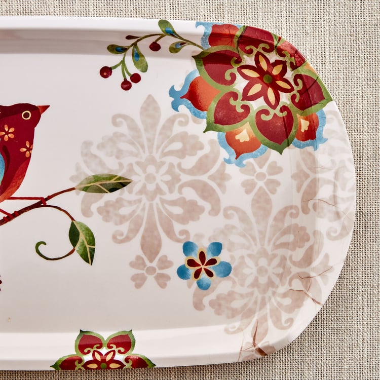 Nesto Vogue Melamine Printed Serving Tray - 46x19.5cm
