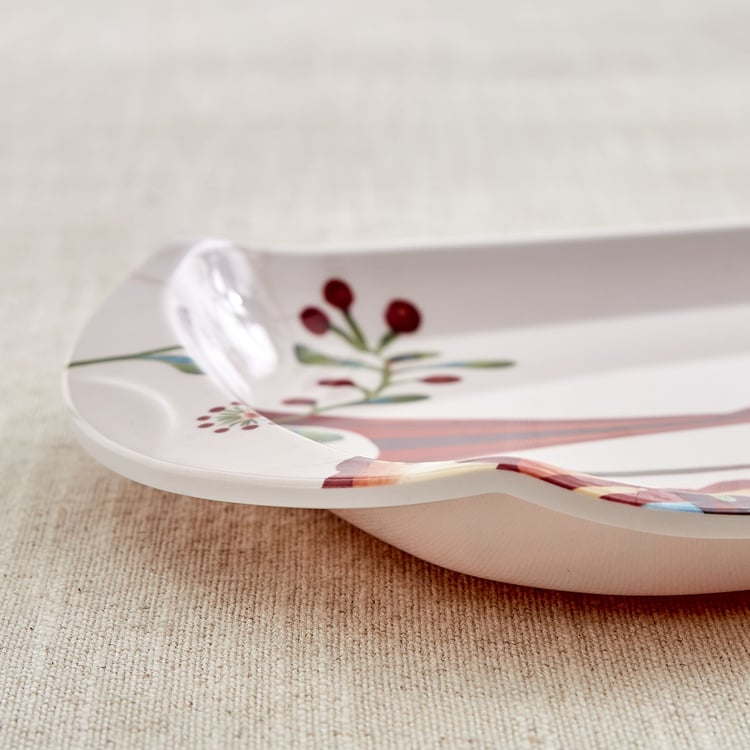 Nesto Vogue Melamine Printed Serving Tray - 46x19.5cm