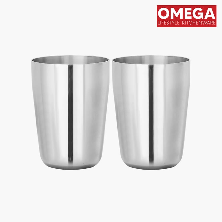 OMEGA Set of 2 Stainless Steel Tumbler - 300ml