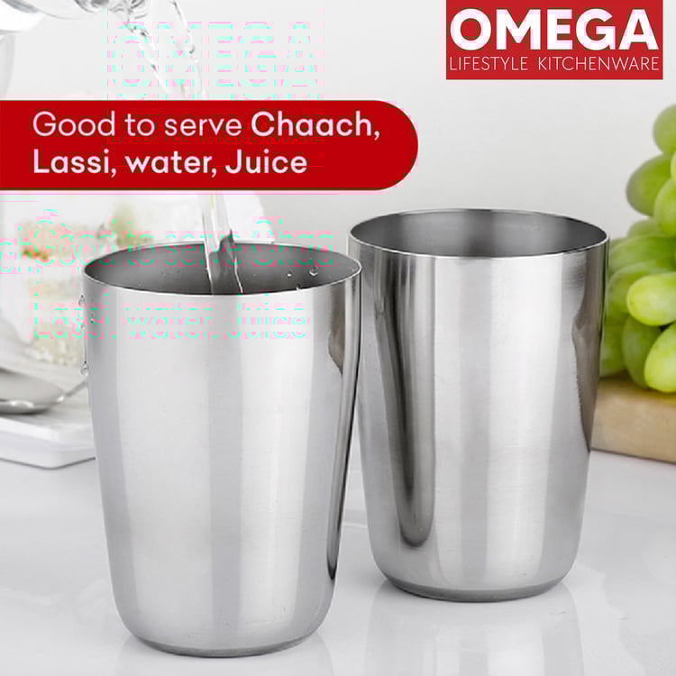 OMEGA Set of 4 Stainless Steel Tumbler - 300ml