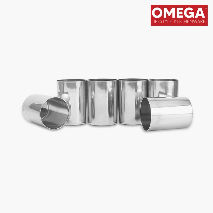 OMEGA Set of 6 Stainless Steel Tumbler - 300ml