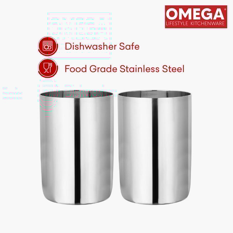 OMEGA Set of 6 Stainless Steel Tumbler - 300ml
