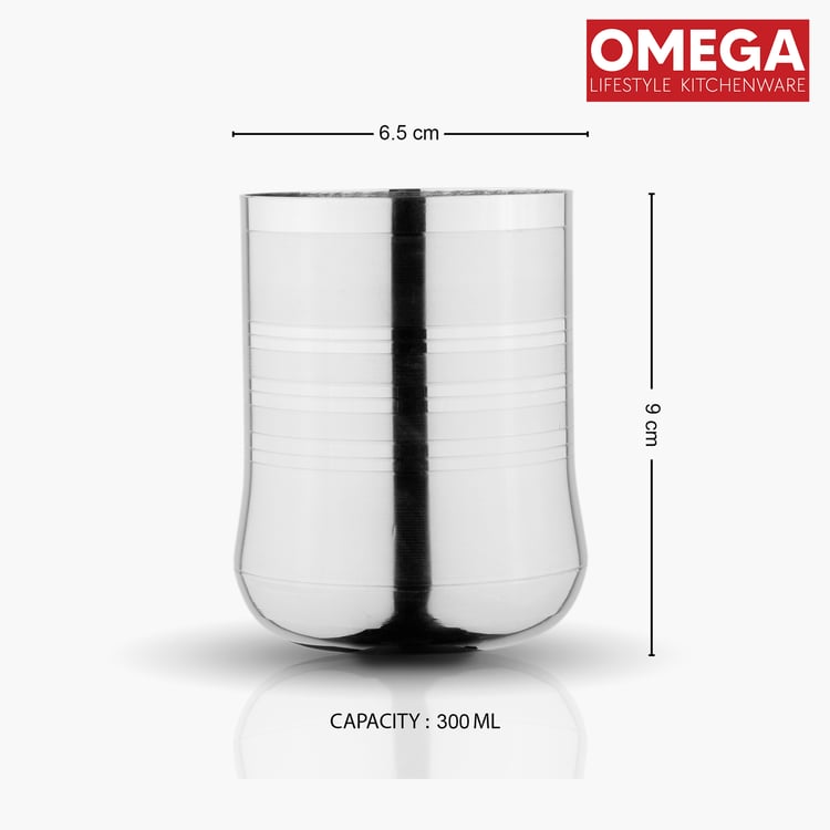 OMEGA Set of 6 Stainless Steel Tumbler - 300ml