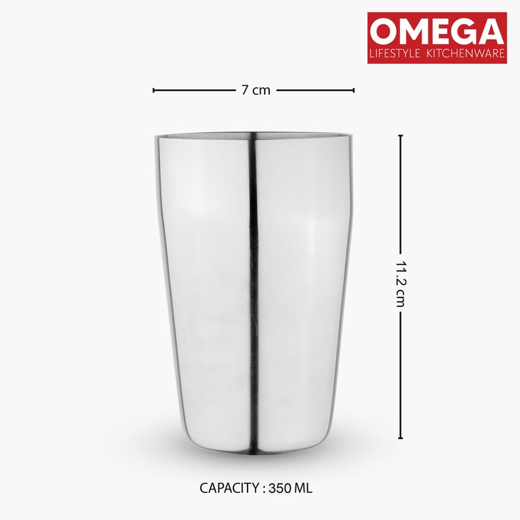 OMEGA Set of 6 Stainless Steel Tumbler - 350ml