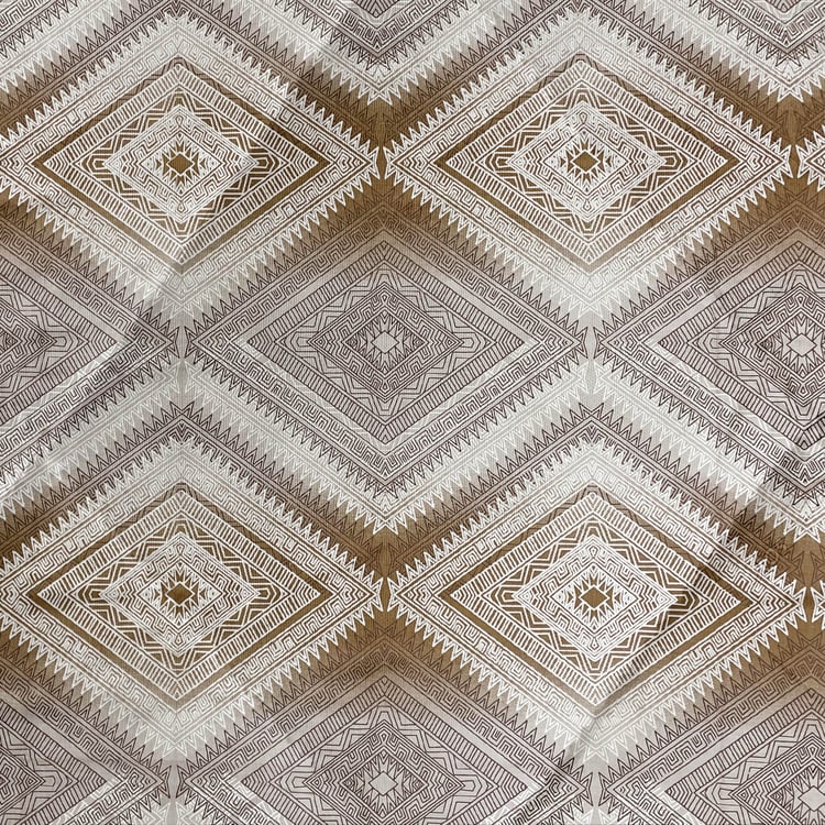 SWAYAM Ananda Cotton Geometric Print Double Comforter