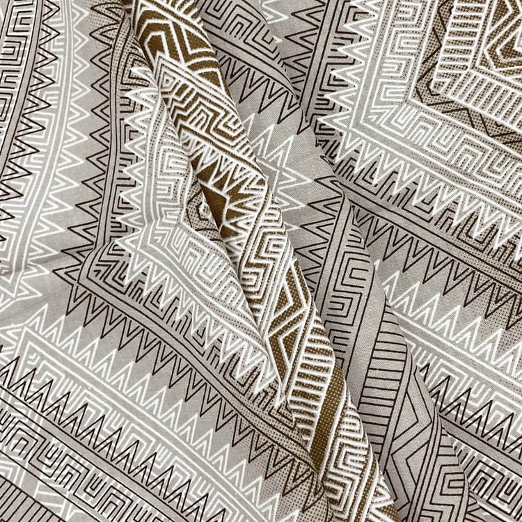 SWAYAM Ananda Cotton Geometric Print Double Comforter