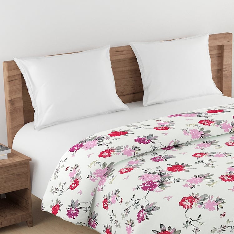 SWAYAM Ananda Cotton Floral Print Double Comforter