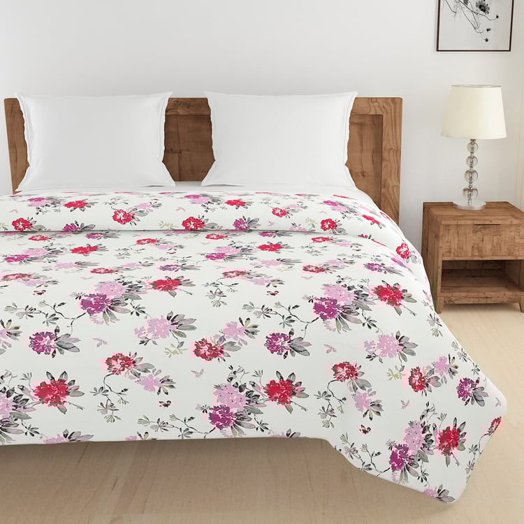 SWAYAM Ananda Cotton Floral Print Double Comforter