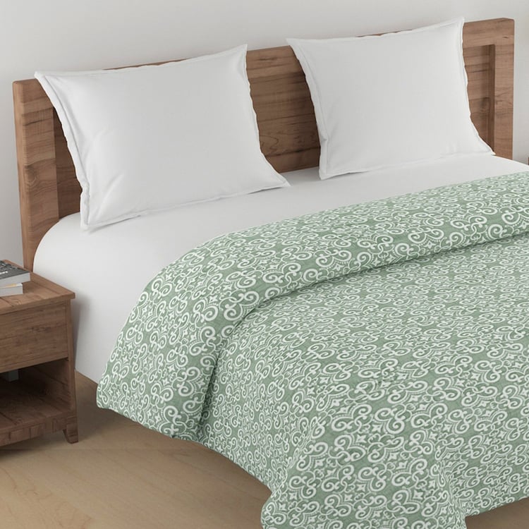 SWAYAM Ananda Cotton Ethnic Print Double Comforter